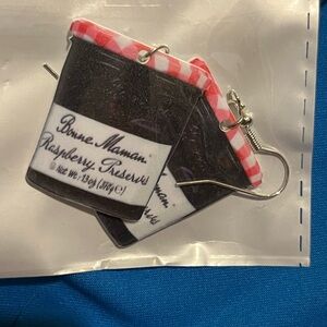 Bonne Maman Raspberry Preserves Earrings